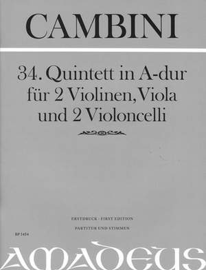 Cambini, G G: 34. Quintet