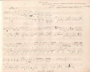 Chopin, F: Barcarolle F sharp major FCI Facsimile op.60