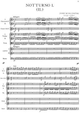 Myslivecek, Josef: Tre Notturni