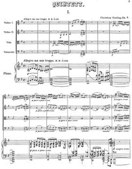 Sinding, Christian: Piano Quintet in e minor op. 5