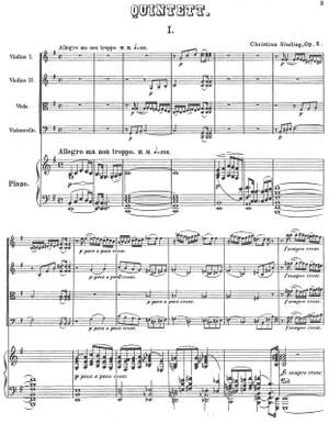 Sinding, Christian: Piano Quintet in e minor op. 5