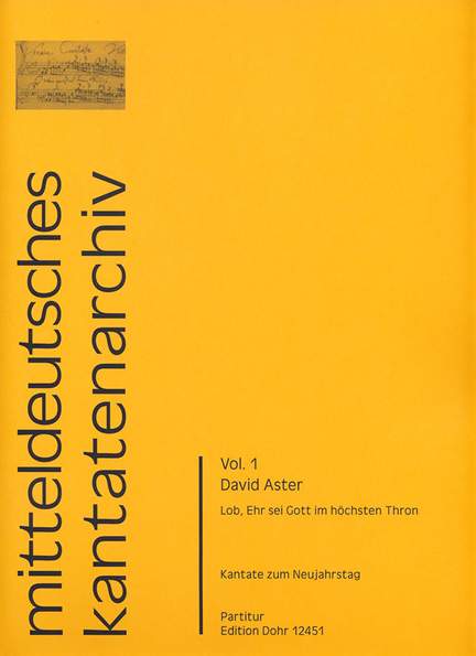 Aster, D: Lob, Ehr sei Gott im höchsten Thron