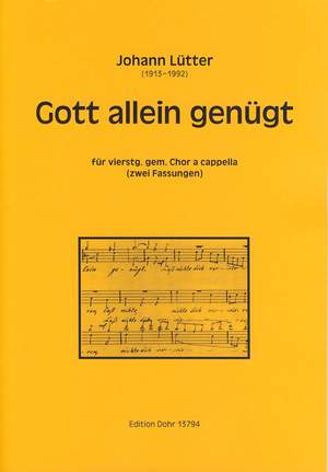 Luetter, F J: Gott allein genügt