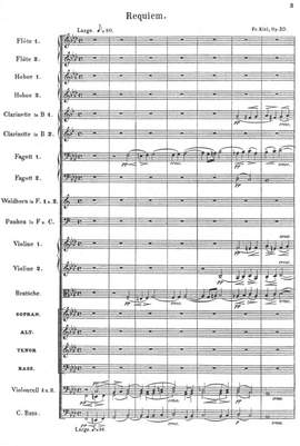Kiel, Friedrich: Requiem in F Minor for solo, chorus and orchestra op.20
