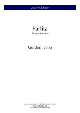 Jacob, Gordon: Partita for Bassoon