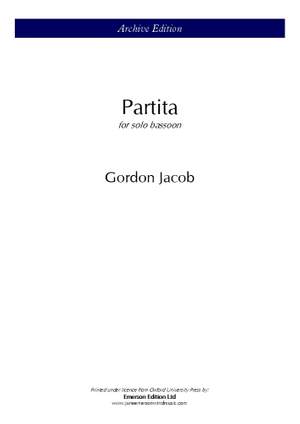 Jacob, Gordon: Partita for Bassoon