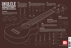Charlie Lee-Georgescu: Ukulele Anatomy And Mechanics Wall Chart