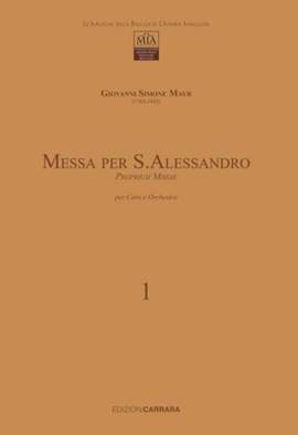 Mayr, J S: Messa per S. Alessandro Vol. 1