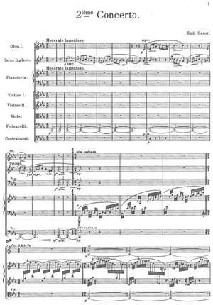Sauer, Emil von: Second Piano Concerto c-minor, op. 80
