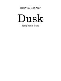 Dusk (Concert Band - Grade 4 - Score and Parts)