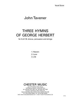 John Tavener: Three Hymns Of George Herbert