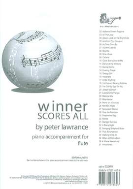 Winner Scores All Piano Accompaniment for Flute