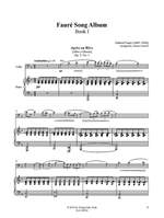 Fauré Song Album Book 1 Product Image