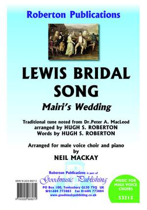 Roberton, Hugh S.: Lewis Bridal Song arr.Neil MacKay