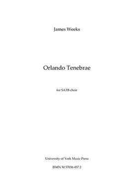 James Weeks: Orlando Tenebrae
