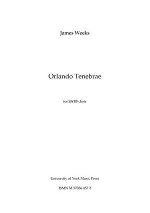 James Weeks: Orlando Tenebrae