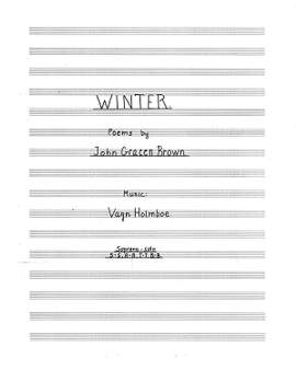 Vagn Holmboe: Winter Op.181 For Soprano Solo And Choir