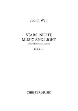 Judith Weir: Stars, Night, Music And Light