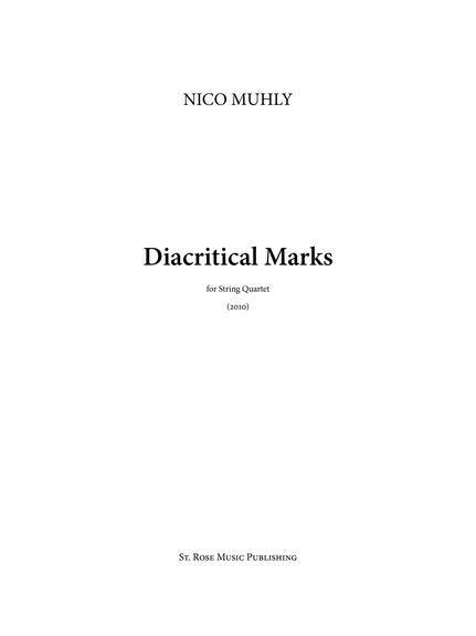 Nico Muhly: Diacritical Marks