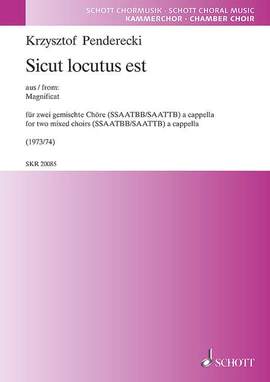 Penderecki, K: Sicut locutus est