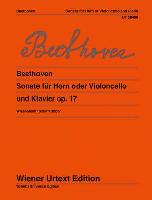 Beethoven, L v: Sonata op. 17