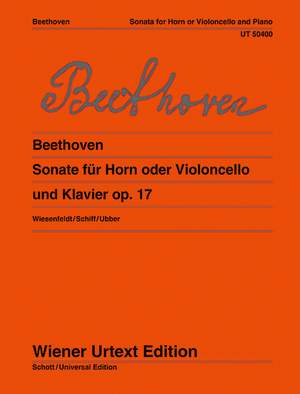 Beethoven: Sonata op. 17