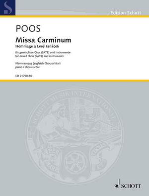 Poos, H: Missa Carminum