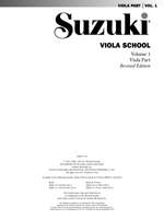 Suzuki Viola School Viola Part & CD, Volume 1 (Revised) Product Image