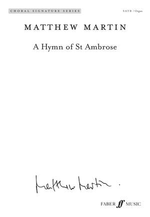 Matthew Martin: A Hymn of St Ambrose