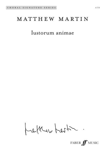 Matthew Martin: Iustorum animae