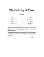 R. Nathaniel Dett: The Ordering of Moses Product Image