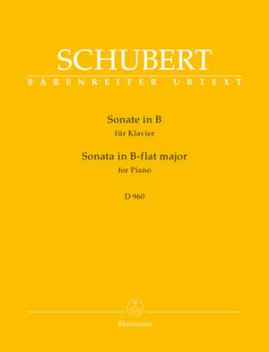 Schubert, Franz: Sonata for Piano B-flat major D 960