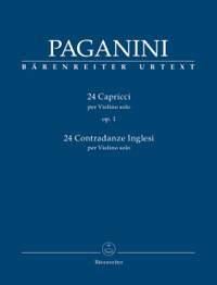 Paganini, Niccolò: 24 Capricci op. 1 / 24 Contradanze Inglesi for Violin solo