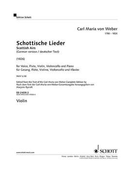 Weber, C M v: Schottische Lieder WeV U.16