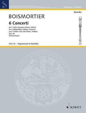 Boismortier, J B d: 6 Concerti op. 38