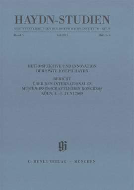 Retrospektive und Innovation. Der späte Joseph Haydn. Vol. X, Book 3/4