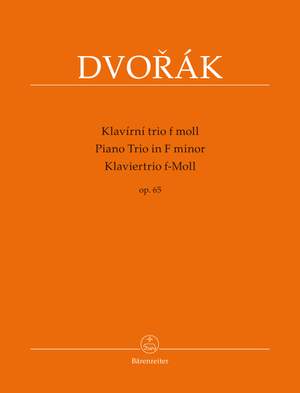 Dvorák, Antonín: Piano Trio F minor op. 65