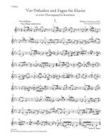 Bach, Wilhelm Friedemann: 4 Präludien und Fugen, für Klavier, in einer Übertragung für Streichtrio Product Image