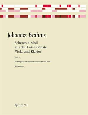 Brahms, J: Scherzo aus der F-A-E-Sonate c-Moll WoO 2