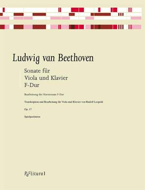 Beethoven, L v: Sonate F-Dur op. 17