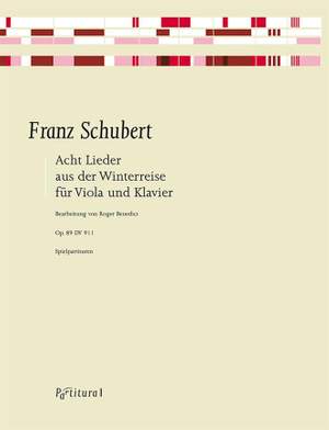 Schubert, F: 8 Lieder aus der Winterreise für Viola und Klavier