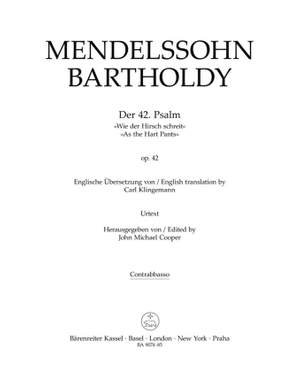 Mendelssohn Bartholdy, Felix: Der 42. Psalm "Wie der Hirsch schreit" (Psalm 42 "As the Hart Pants") op. 42