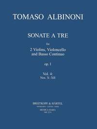 Albinoni, Tomaso: Sonate a tre op.1 Heft 4: Nr. X-XII