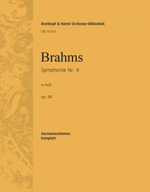 Brahms, Johannes: Symphonie Nr.4 e-moll op. 98