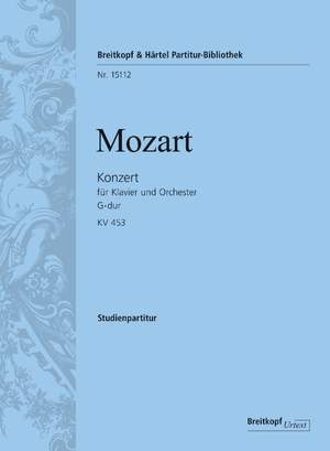 Mozart, Wolfgang Amadeus: Konzert für Klavier und Orchester G-dur KV 453