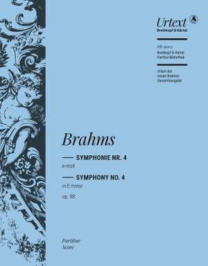 Brahms, Johannes: Symphonie Nr.4 e-moll op. 98