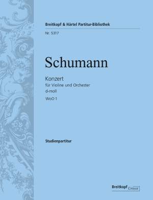 Schumann, Robert: Violinkonzert d-moll WoO 1