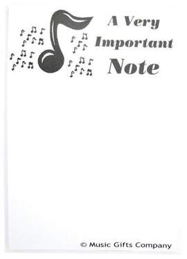 Notepad A Very Important Note