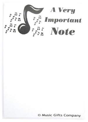 Very Important Note Notepad