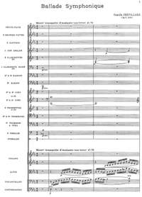 Chevillard, Camille: Ballade Symphonique for orchestra